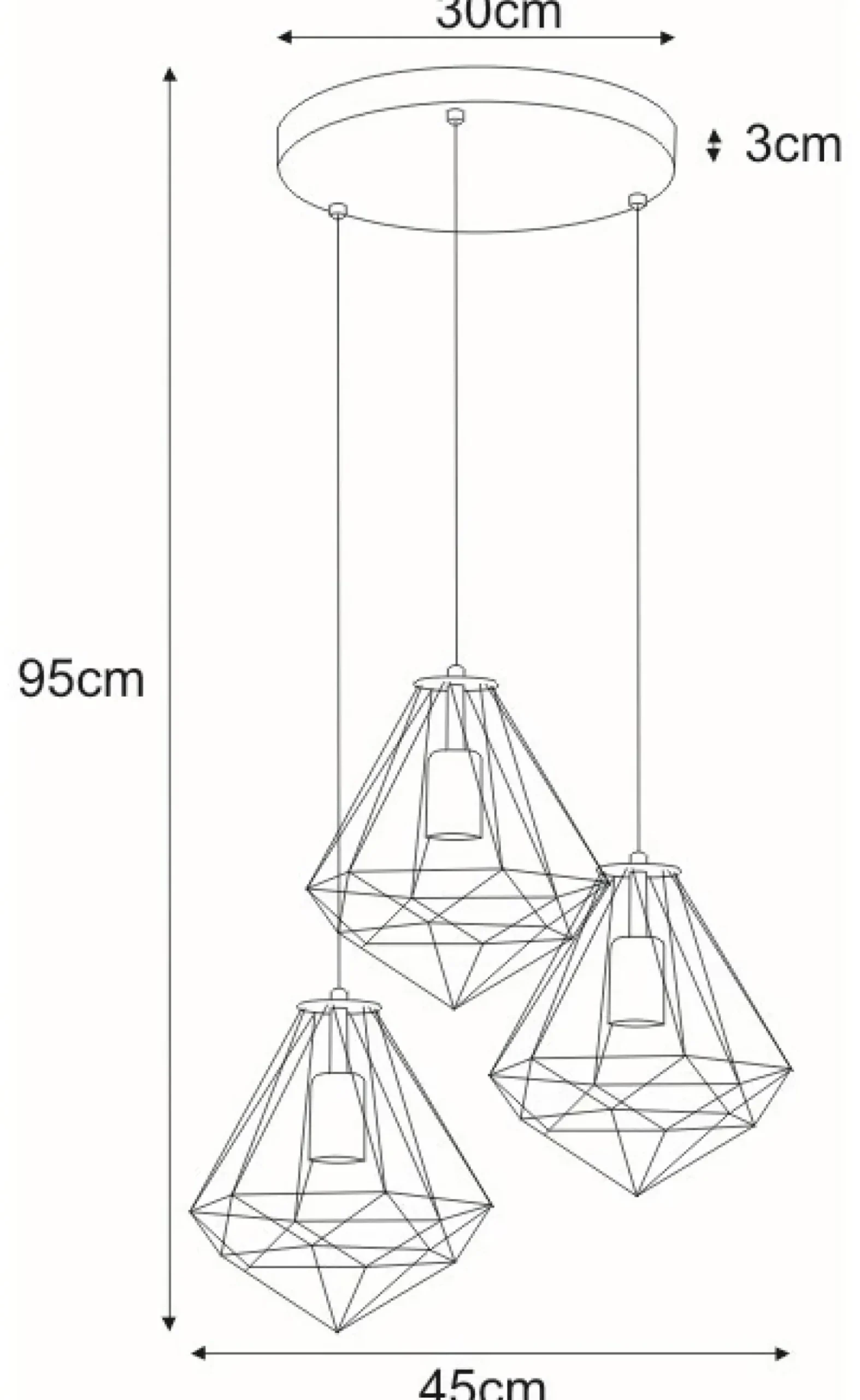 Sklep Kaja Stylowa, nowoczesna, czarna lampa wisząca K-4006 MARKO | Kaja czarny Best