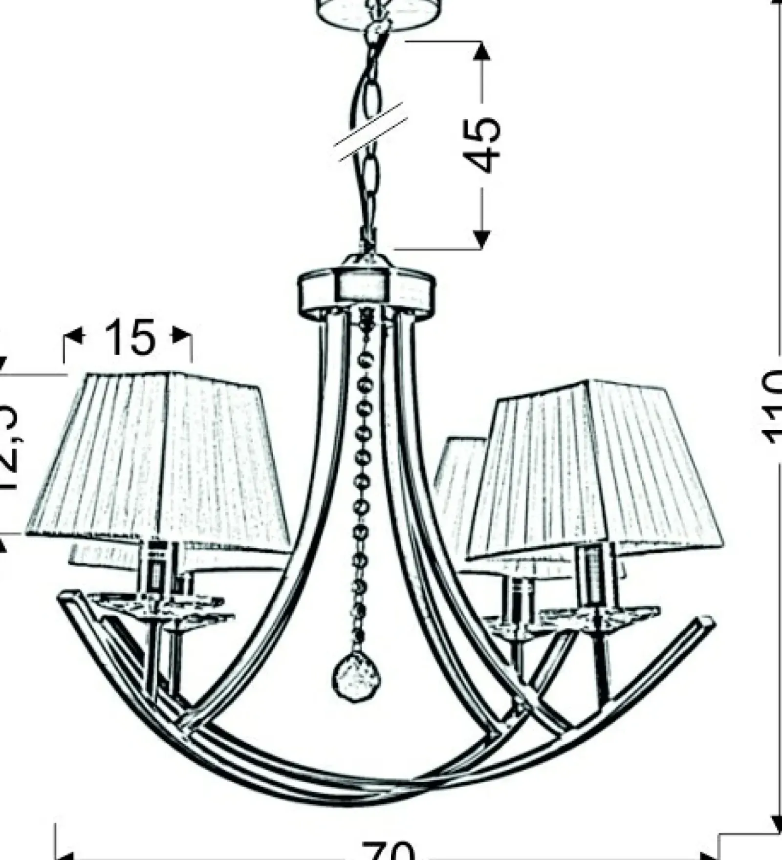 Sklep Kaja Stylowa, patynowa lampa wisząca 34-84555 VALENCIA | Kaja Oświetlenie* Randole Tradycyjne