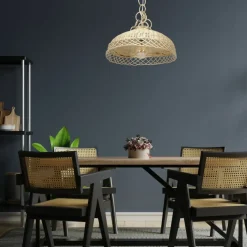 Sklep Kaja Stylowa, pleciona lampa wisząca w stylu boho MLP7997 VIMINI | Kaja Best Sale