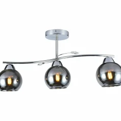Sklep Kaja Stylowa, srebrna lampa sufitowa do sypialni MLP0874 CONNOR | Kaja Flash Sale