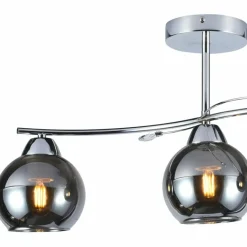 Sklep Kaja Stylowa, srebrna lampa sufitowa do sypialni MLP0874 CONNOR | Kaja Flash Sale