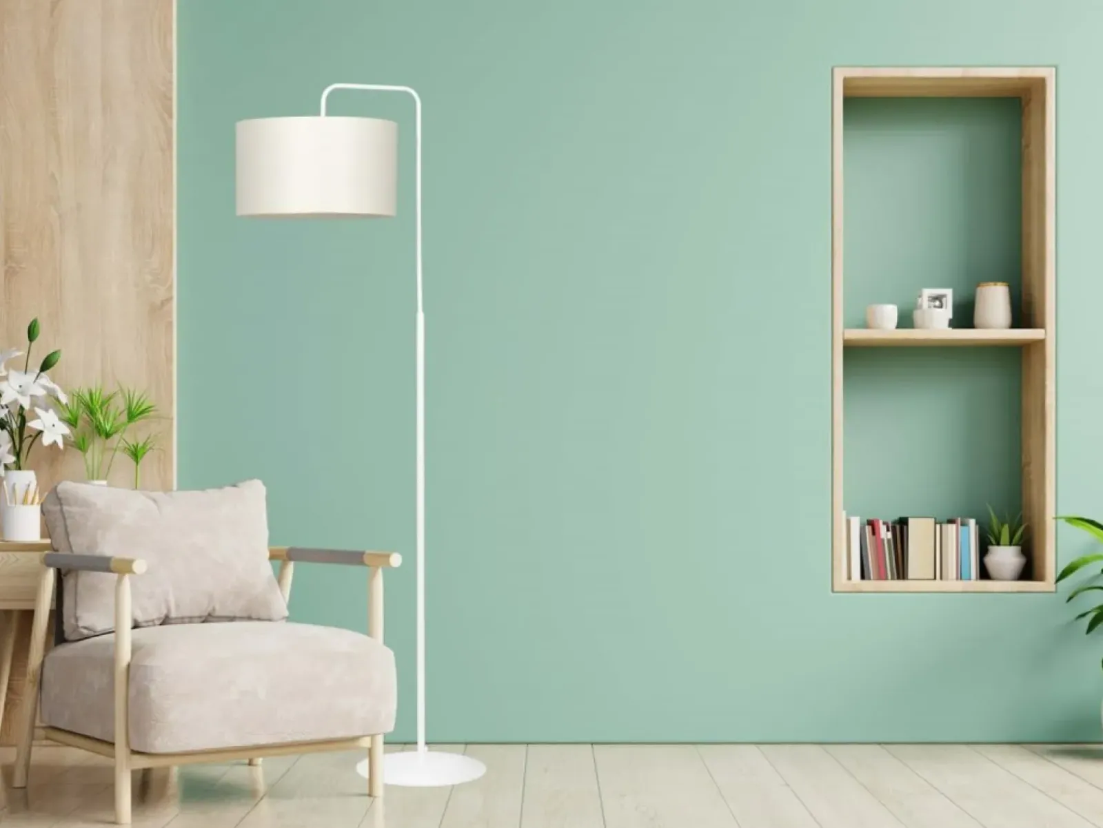 Sklep Kaja Stylowa, subtelna lampa stojąca do salonu 572/1 TRAPO | Kaja* Lampy Podłogowe Z Abażurem|Tradycyjne Lampy Podłogowe