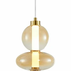 Sklep Kaja Stylowa, złota lampa wisząca LED do sypialni ML0345 DAPHNE | Kaja Cheap