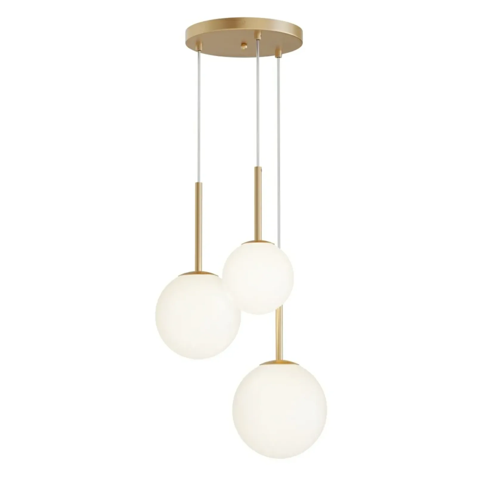 Sklep Kaja Stylowa, złota lampa wisząca z kloszami MOD321PL-03G1 BASIC FORM Best