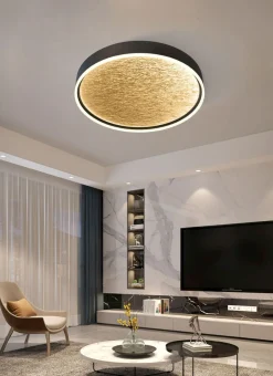 Sklep Kaja Stylowy plafon LED, złote wnętrze WF 9002-104L BORDEAUX | Kaja* Plafony Nowoczesne|Lampy Led
