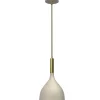 Sklep Kaja Subtelna, beżowo-złota lampa wisząca LX 4005 NOAK | Kaja Oświetlenie Shop