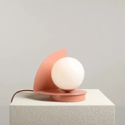 Sklep Kaja Subtelna, dziewczęca lampka nocna ⌀14cm 1125B11 z serii LOOP | Kaja Oświetlenie* Nowoczesne Lampki Stołowe