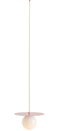 Sklep Kaja Subtelna, różowa lampa wisząca z kloszem ⌀14cm 1125G18_S LOOP | Kaja Zadzwońporabattel.783200183(8-16)/mailsklep@kaja.com.pl Best