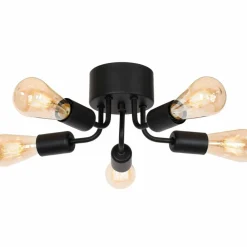 Sklep Kaja Symetryczna, czarna lampa sufitowa w stylu loft LX 839 BRENDA | Kaja Outlet
