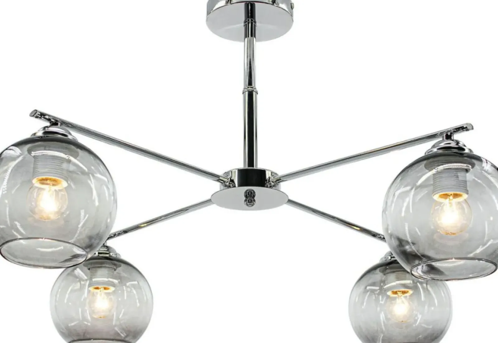 Sklep Kaja Symetryczna lampa sufitowa z kloszami 1859/4 8C | Kaja Oświetlenie chrom Cheap