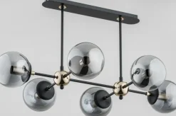 Sklep Kaja Symetryczna, loftowa lampa sufitowa, 6 kloszy AL 62173 | Kaja Discount