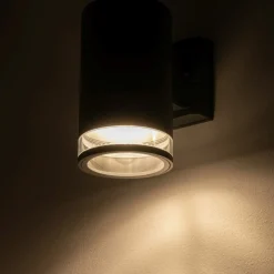 Sklep Kaja Szara, elewacyjna lampa ścienna tuba 10686 ROCK PRO | Kaja Oświetlenie* Kinkiety Ogrodowe