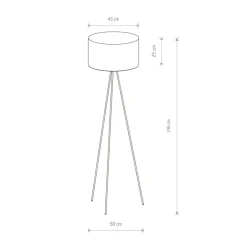 Sklep Kaja Szara, klasyczna lampa podłogowa z abażurem 7992 | Kaja Oświetlenie* Tradycyjne Lampy Podłogowe