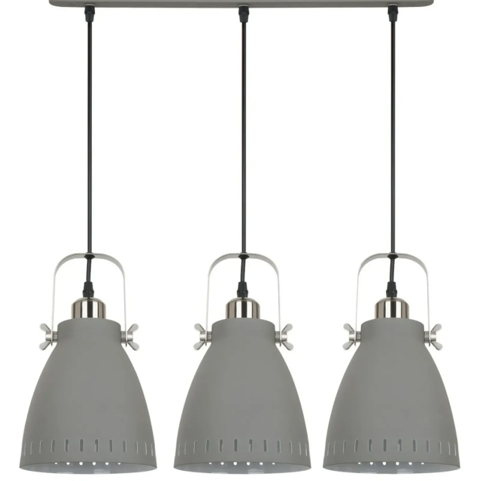 Sklep Kaja Szara lampa do jadalni MD-HN8026S-3-GR+S.NICK FRANKLIN | Kaja Outlet