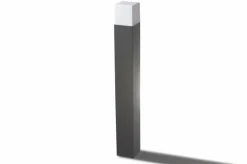 Sklep Kaja Szara lampa ogrodowa stojąca słupek 70cm AZ4359 SORANO | Kaja* Lampy Ogrodowe Stojące