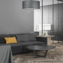 Sklep Kaja Szara lampa sufitowa do sypialni TK 4240 RONDO | Kaja Oświetlenie Cheap