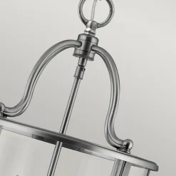 Sklep Kaja Szara lampa wisząca, do jadalni HK-GENTRY-P-M-PW z serii GENTRY* Randole Tradycyjne