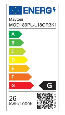 Sklep Kaja Szara, ledowa lampa wisząca, do holu MOD189PL-L18GR3K1 z serii GERHARD Best Sale