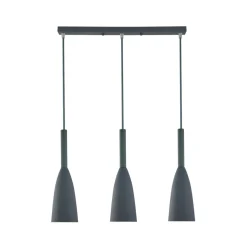 Sklep Kaja Szara, minimalistyczna lampa wisząca LP-181/3L GR SOLIN | Kaja Fashion