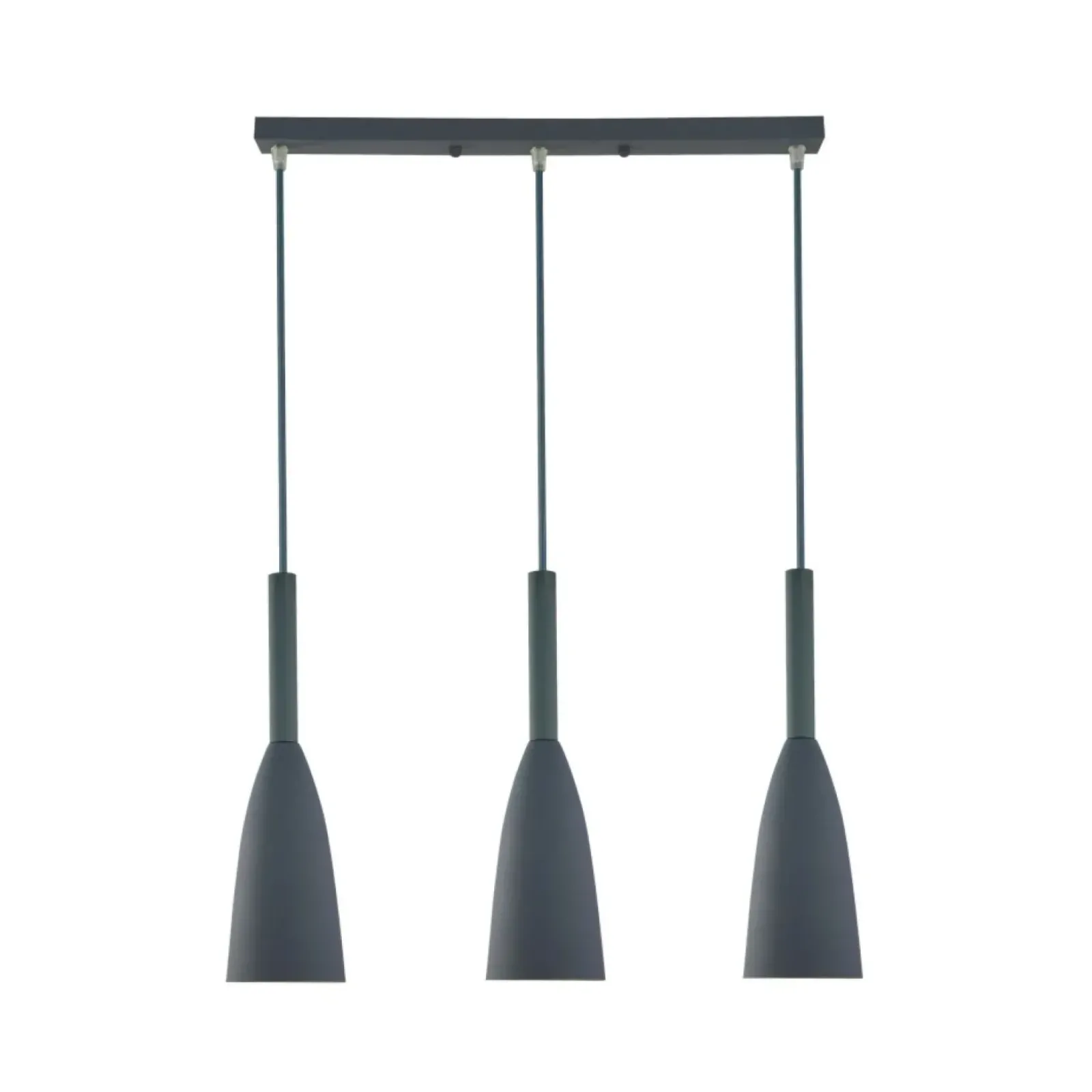 Sklep Kaja Szara, minimalistyczna lampa wisząca LP-181/3L GR SOLIN | Kaja Fashion
