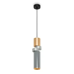 Sklep Kaja Szaro-złota lampa wisząca na GU10 MOD303PL-01CFL3 z serii PALETTE Best Sale
