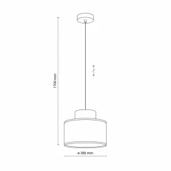 Sklep Kaja Szeroka, abażurowa lampa wisząca styl eco TK 3227 DUO JUTA | Kaja Outlet