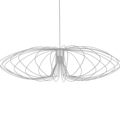 Sklep Kaja Szeroka, druciana lampa wisząca K-3408 TIZI | Kaja Oświetlenie szary Shop