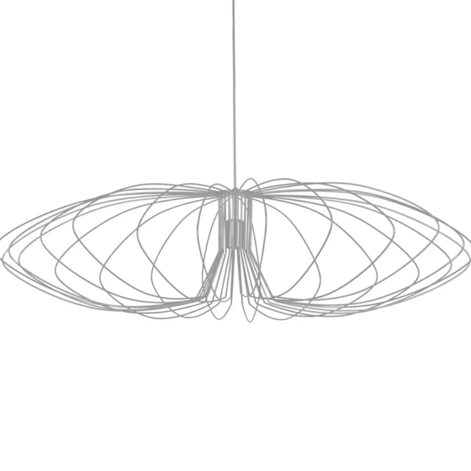 Sklep Kaja Szeroka, druciana lampa wisząca K-3408 TIZI | Kaja Oświetlenie szary Shop