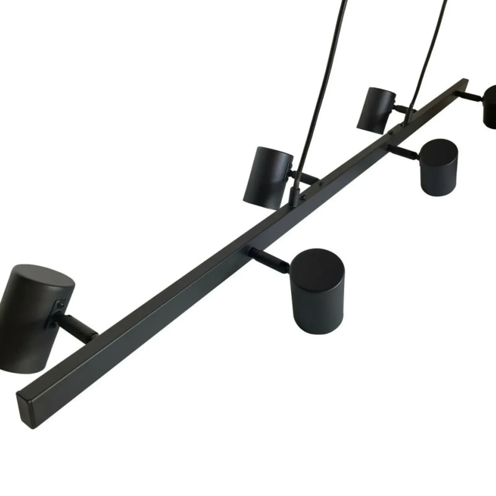 Sklep Kaja Szeroka lampa do oświetlenia stołu lub baru LP-731/6L BK SNOW | Kaja Sale