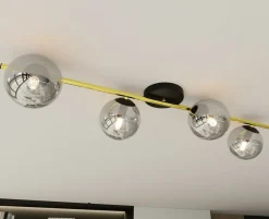Sklep Kaja Szeroka lampa sufitowa do wąskiego pokoju 1246/4 z serii SPLENDI Best Sale