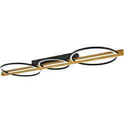 Sklep Kaja Szeroka lampa sufitowa LED z drewnem PLF-55362-40W-WO NATANO | Kaja Online
