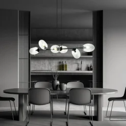 Sklep Kaja Szeroka lampa wisząca na regulowanych zwisach 1262/6 z serii PANDORA Outlet