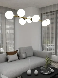 Sklep Kaja Szeroka lampa wisząca nad stół w jadalni 1241/8 z serii GRAVITY | Kaja Fashion