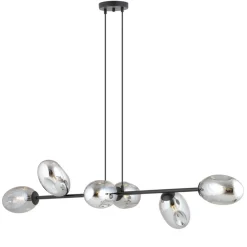 Sklep Kaja Szeroka lampa wisząca nad wyspę kuchenną 1263/6 z serii PANDORA | Kaja Hot