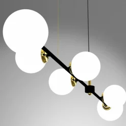 Sklep Kaja Szeroka lampa wisząca nad stół w salonie MLP7846 POP | Kaja Outlet