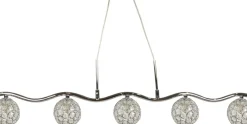 Sklep Kaja Szeroka lampa wisząca w stylu glamour 35-85767 STARLET | Kaja srebrny Cheap