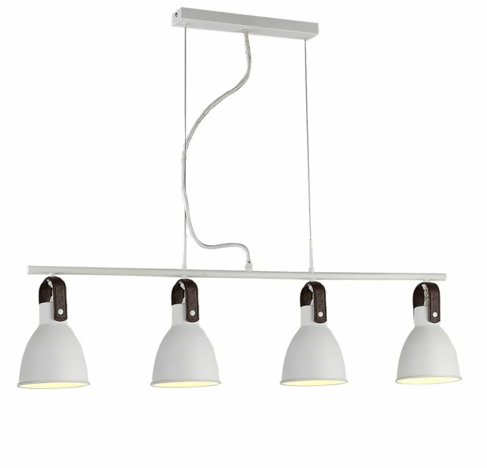 Sklep Kaja Szeroka lampa wisząca w stylu rustykalnym AZ1282 TESSIO | Kaja biały Cheap