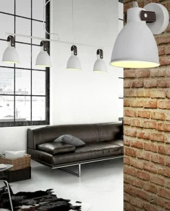 Sklep Kaja Szeroka lampa wisząca w stylu rustykalnym AZ1282 TESSIO | Kaja biały Cheap