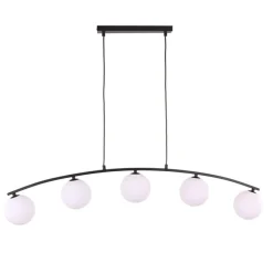 Sklep Kaja Szeroka lampa wisząca z białymi kloszami, nad stół TK 5711 AMARO Sale