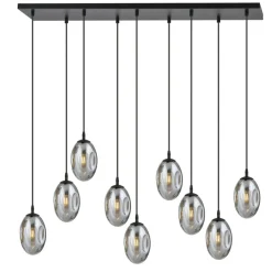 Sklep Kaja Szeroka lampa wisząca z ciemnymi kloszami 1266/9 z serii ASTRAL | Kaja Clearance
