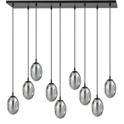 Sklep Kaja Szeroka lampa wisząca z ciemnymi kloszami 1266/9 z serii ASTRAL | Kaja Clearance