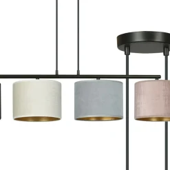 Sklep Kaja Szeroka lampa wisząca z kolorowymi abażurami 1055/4 HILDE | Kaja Sale