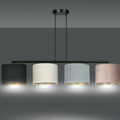 Sklep Kaja Szeroka lampa wisząca z kolorowymi abażurami 1055/4 HILDE | Kaja Sale