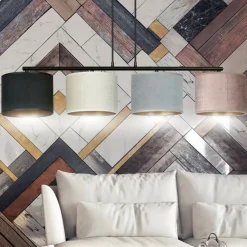 Sklep Kaja Szeroka lampa wisząca z kolorowymi abażurami 1055/4 HILDE | Kaja Sale