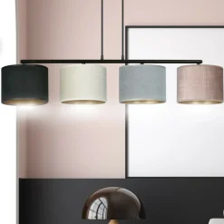 Sklep Kaja Szeroka lampa wisząca z kolorowymi abażurami 1055/4 HILDE | Kaja Sale