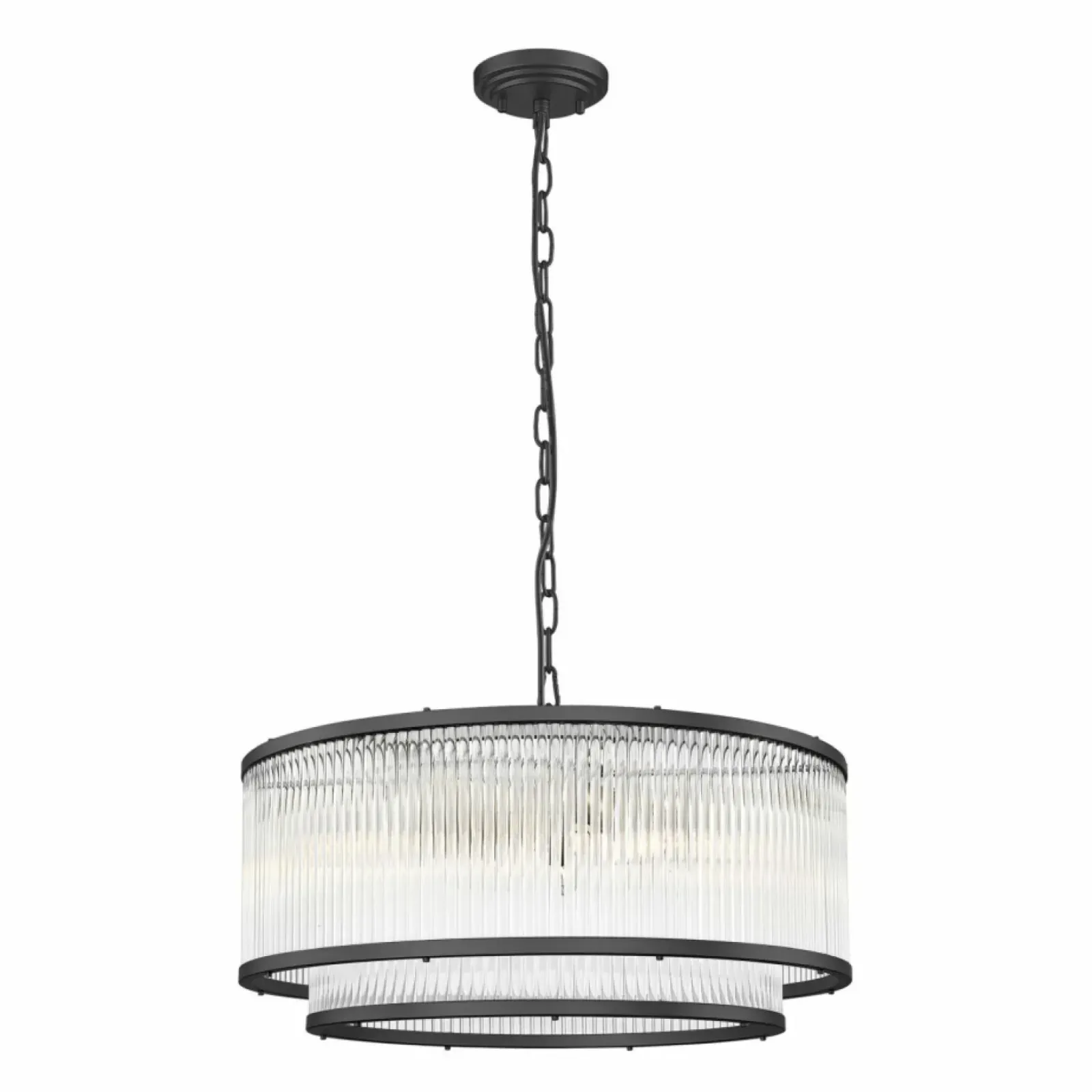 Sklep Kaja Szeroka lampa wisząca z podwójnym kloszem P0528-06H-P7AC SERGIO | Kaja New