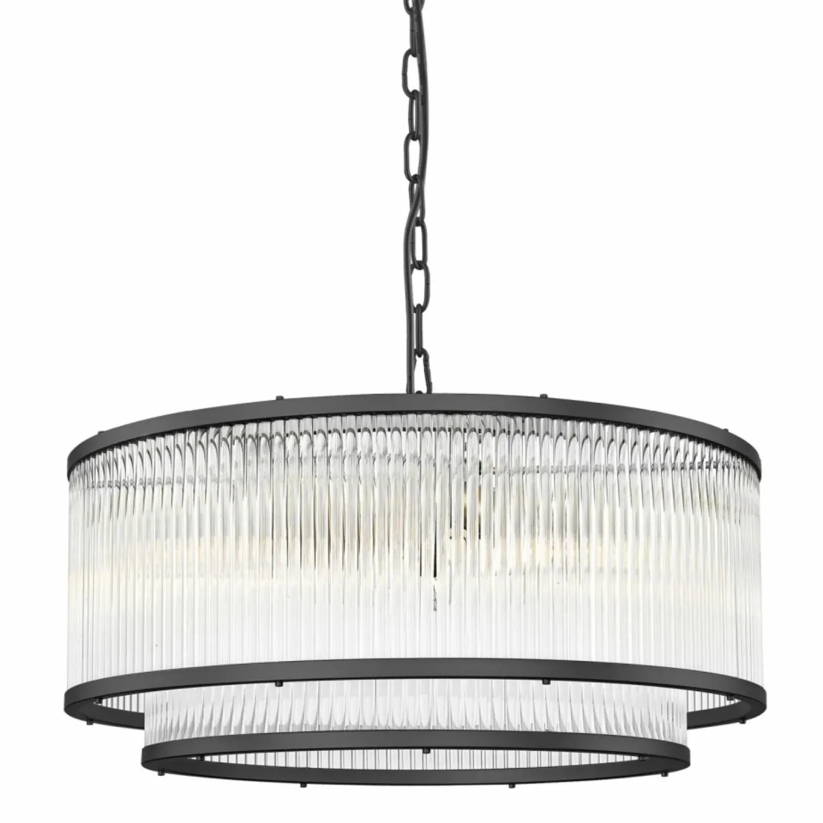 Sklep Kaja Szeroka lampa wisząca z podwójnym kloszem P0528-06H-P7AC SERGIO | Kaja New