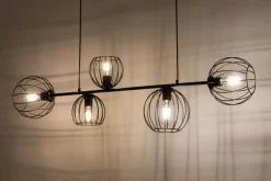 Sklep Kaja Szeroka, minimalistyczna lampa wisząca na listwie SIG 32372 - MADAM czarny Fashion