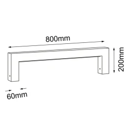 Sklep Kaja Szeroka, niska lampa ogrodowa 20cm 4000K ANT 9939 TAKETA | Kaja* Lampy Ogrodowe Stojące