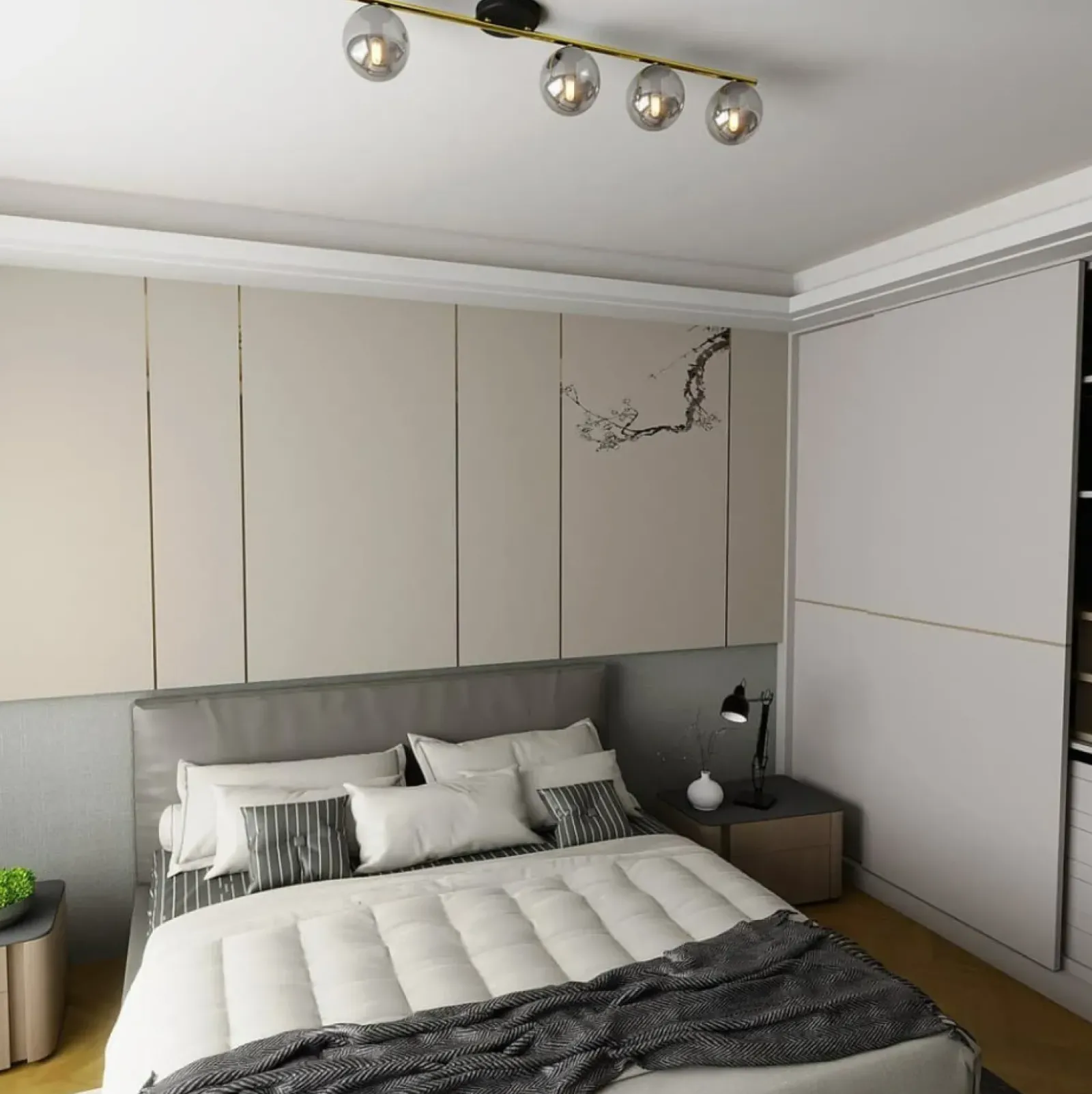 Sklep Kaja Szeroka, ozdobna lampa sufitowa do salonu 1250/4 z serii MONZA | Kaja Store